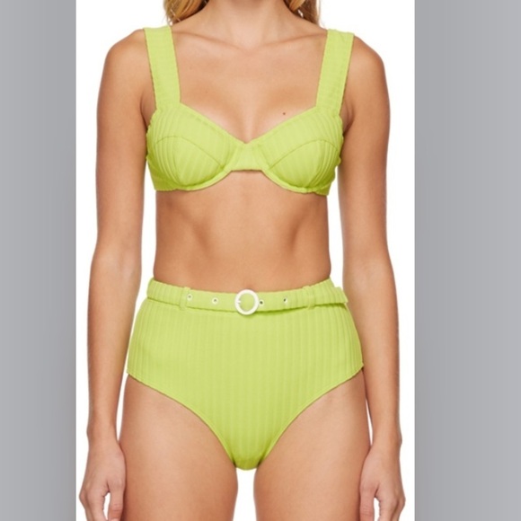 SOLID & STRIPED Other - Solid & striped X Sloane Stephen’s women’s Jozy ribbed belted bikini swimsuit M
